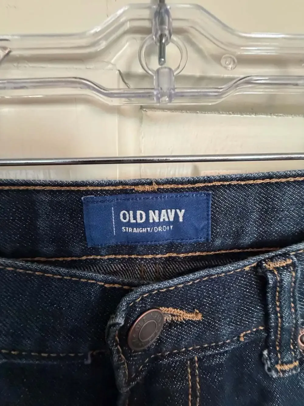 Old Navy Boys Straight-Leg Dark Wash Jeans Size 14 Regular
